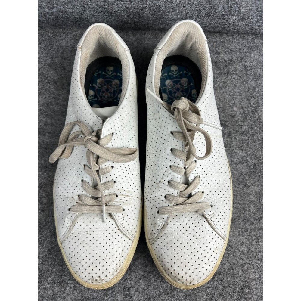 G/Fore Durf Golf Shoes Women's 11 White Perforated Leather Low Top Casual G4 - Picture 2 of 6